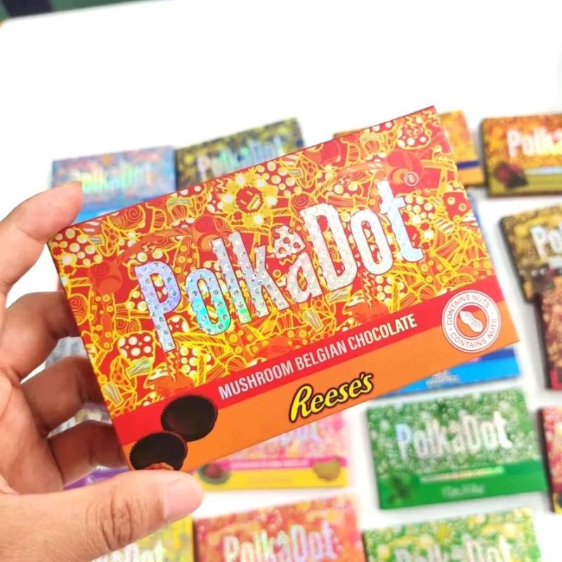 PolkaDot Chocolate Bar Packaging Boxes | 20 Flavors